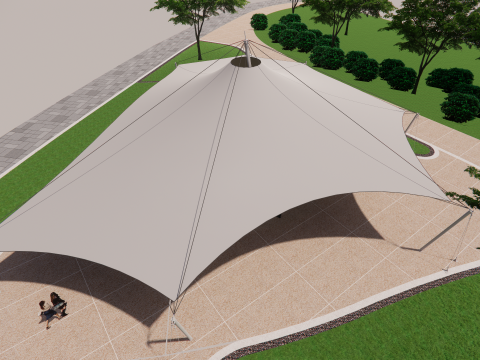 Tensile Structures Collection -A1 3D Модель