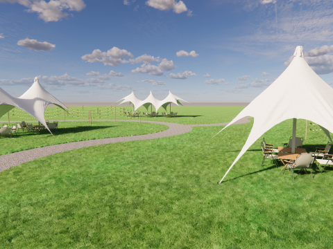 Tensile Structures Collection -A1 3D Модель