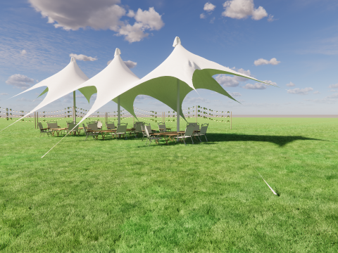 Tensile Structures Collection -A1 3D Модель