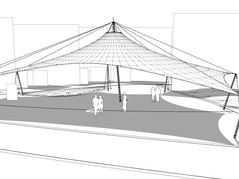 Tensile Structures Collection -A1 3D Модель