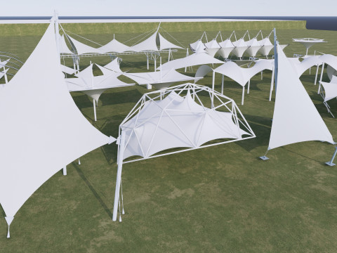 Tensile Structures Collection -A2 3D 模型