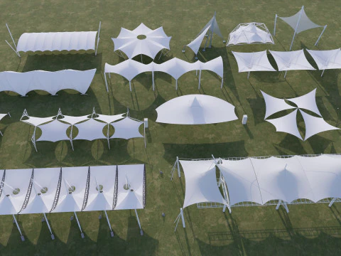 Tensile Structures Collection -A2 3D Model