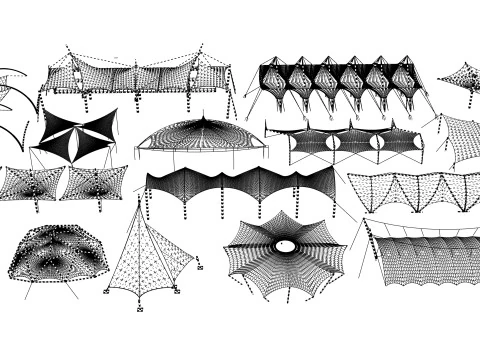 Tensile Structures Collection -A2 3D Model