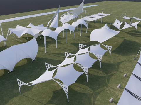 Tensile Structures Collection -A2 3D 模型