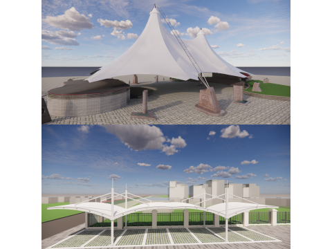 Tensile Structures Collection -A3 3D Model