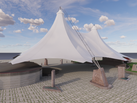 Tensile Structures Collection -A3 3D Модель