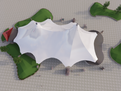 Tensile Structures Collection -A3 3D Модель