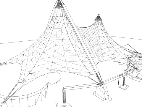 Tensile Structures Collection -A3 3D Модель