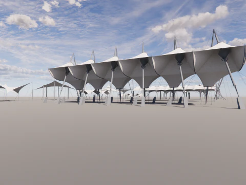 Tensile Structures Collection -A4 3D Model