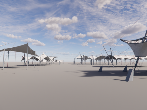 Tensile Structures Collection -A4 3D 模型