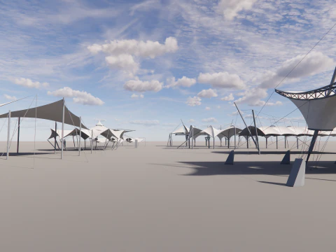 Tensile Structures Collection -A4 3D Model