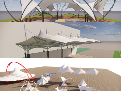 Tensile Structures Collection -A5 3D Model