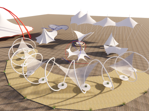 Tensile Structures Collection -A5 3D Model