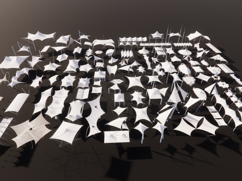 Tensile Structures Collection -A6 3D Model