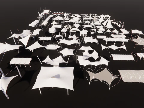 Tensile Structures Collection -A6 3D Model