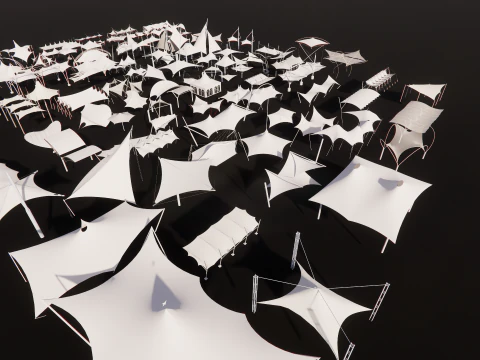 Tensile Structures Collection -A6 3D Model