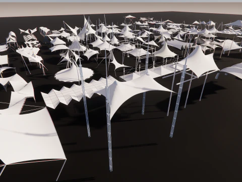 Tensile Structures Collection -A6 3D Model