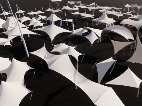 Tensile Structures Collection -A6 3D Model