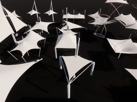Tensile Structures Collection -A6 3D Model