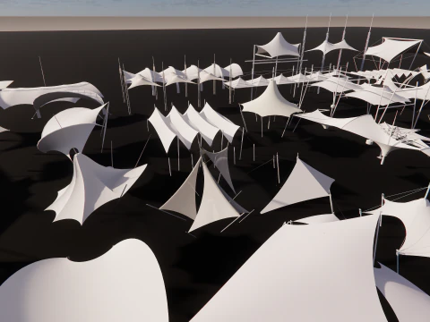 Tensile Structures Collection -A6 3D Model