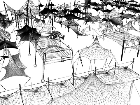 Tensile Structures Collection -A6 3Dモデル
