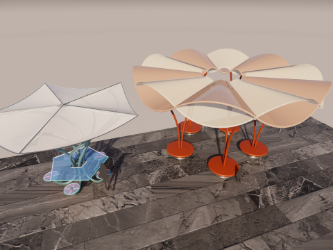 Tensile Structures Collection -A7 3D Model