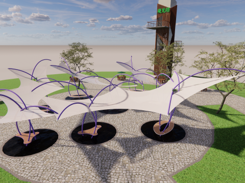 Tensile Structures Collection -A7 3D Model