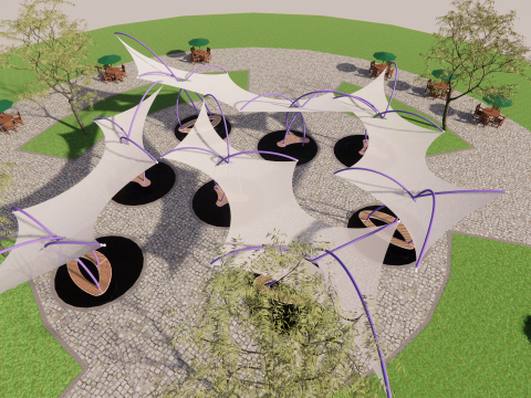 Tensile Structures Collection -A7 3D Model