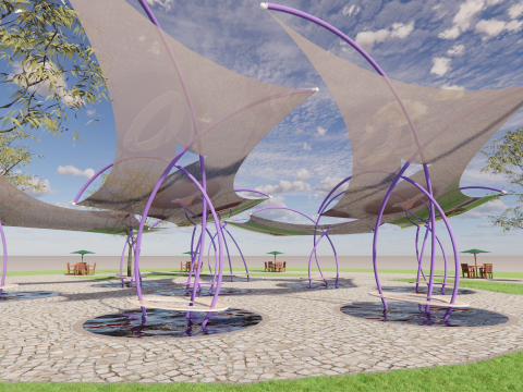 Tensile Structures Collection -A7 3D Model