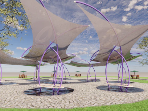 Tensile Structures Collection -A7 3D Model