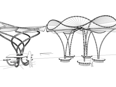 Tensile Structures Collection -A7 3D Model