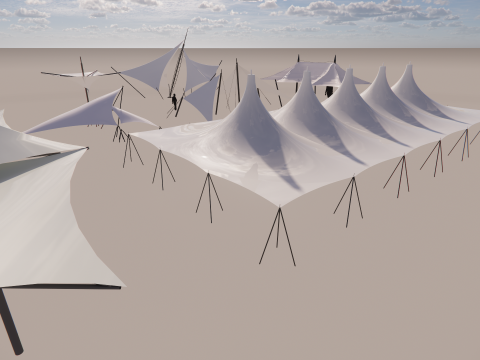 Tensile Structures Collection -A8 Model 3D