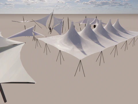 Tensile Structures Collection -A8 3D Model