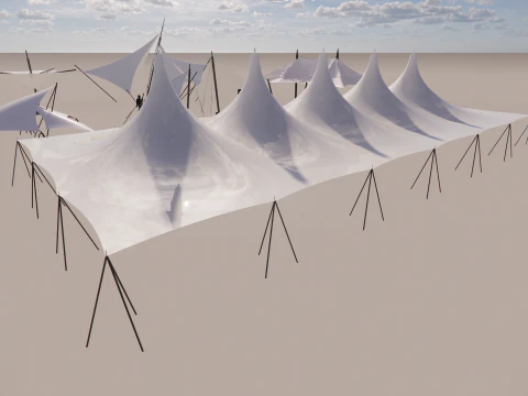 Tensile Structures Collection -A8 3D Model