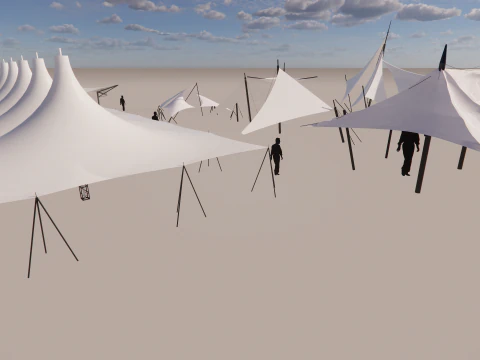 Tensile Structures Collection -A8 3D Model