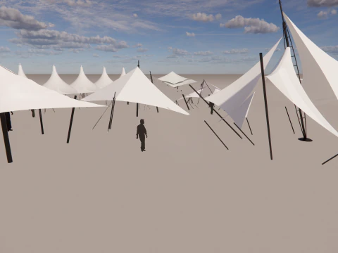 Tensile Structures Collection -A8 3D Model