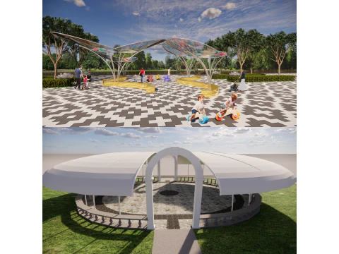 Collection Structures Tendues -A9 Modèle 3D