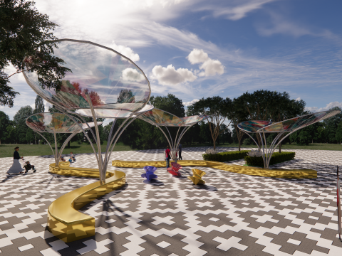 Tensile Structures Collection -A9 3D Model