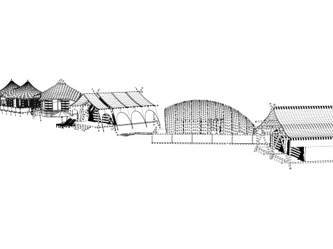 Tensile Structures Collection -A10 3D Model