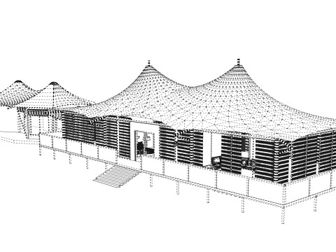 Tensile Structures Collection -A10 3D Model