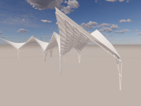 Tensile Structures Collection -A11 3D Model