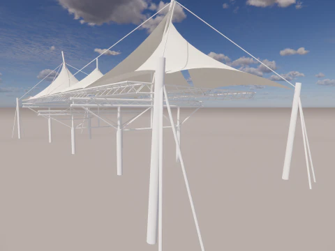 Tensile Structures Collection -A11 3D Model