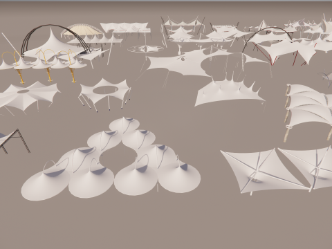 Tensile Structures Collection -A12 3D Model