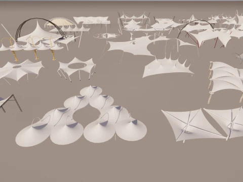 Tensile Structures Collection -A12 3D Model