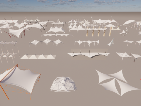 Tensile Structures Collection -A12 3D Model