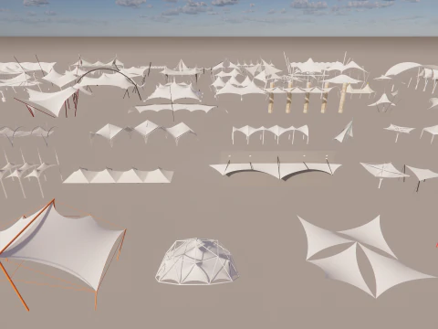 Tensile Structures Collection -A12 3D Model