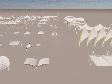 Tensile Structures Collection -A12 3D Model