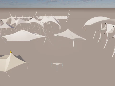 Tensile Structures Collection -A12 3D Model