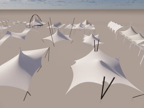 Tensile Structures Collection -A12 3D Model