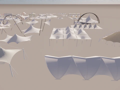 Tensile Structures Collection -A12 3D Model